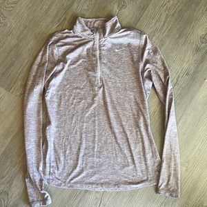 Nike Dri-Fit 1/4 zip Long Sleeve Running Top, Sz M
